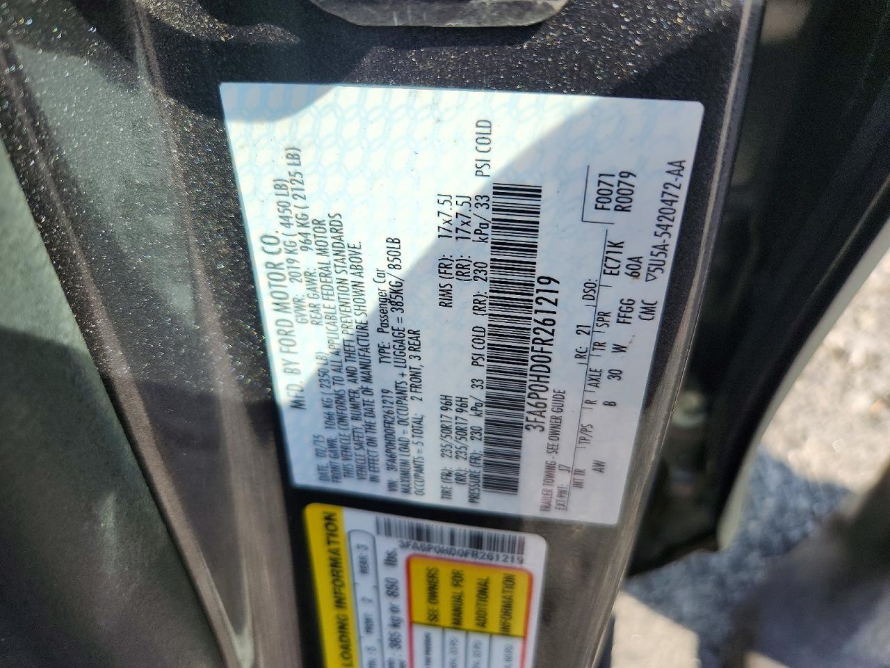Ford Fusion Se