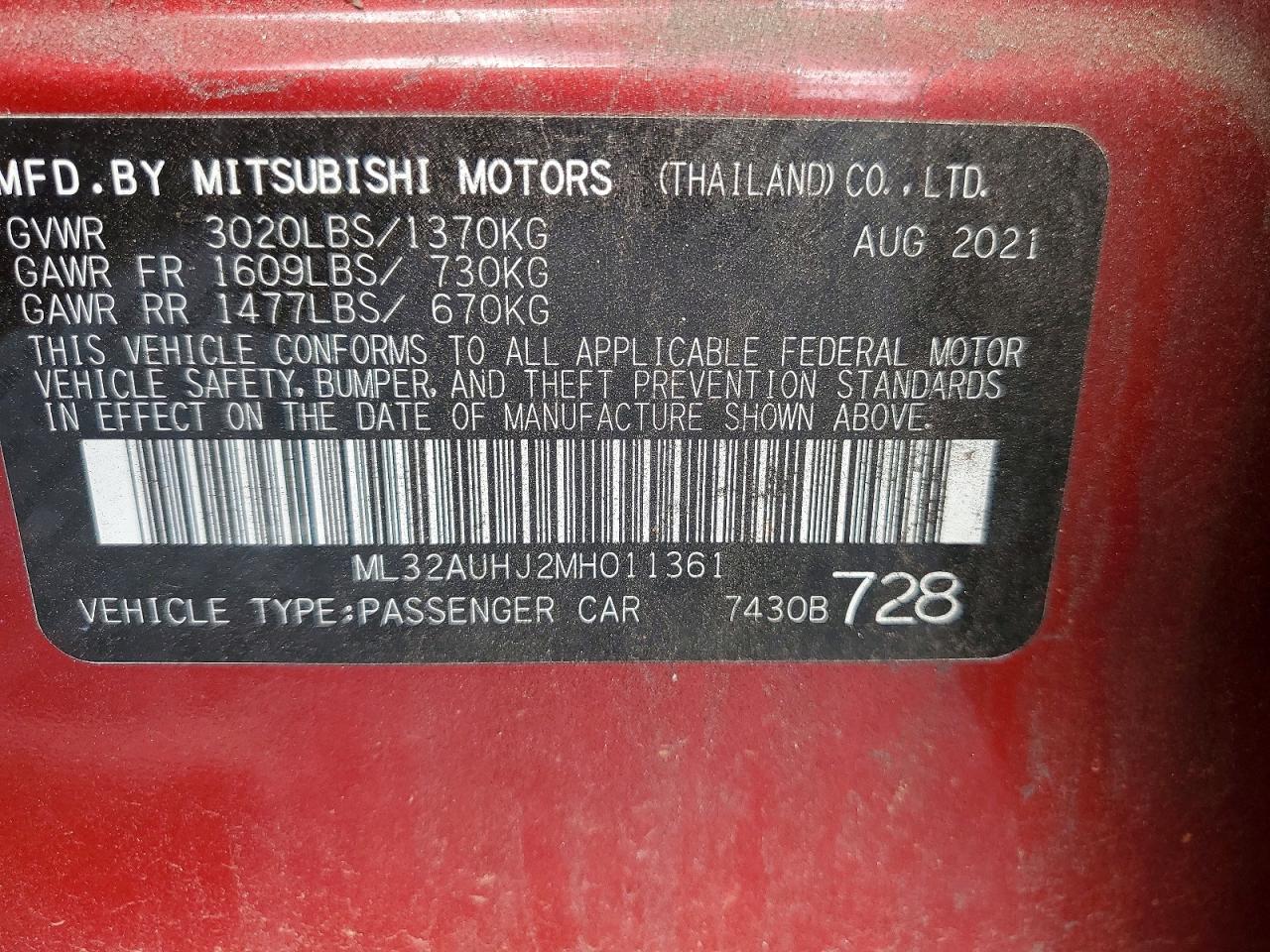 Mitsubishi Mirage Es