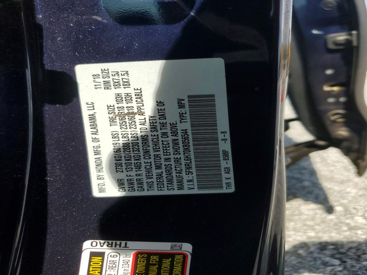 Honda Odyssey Exl