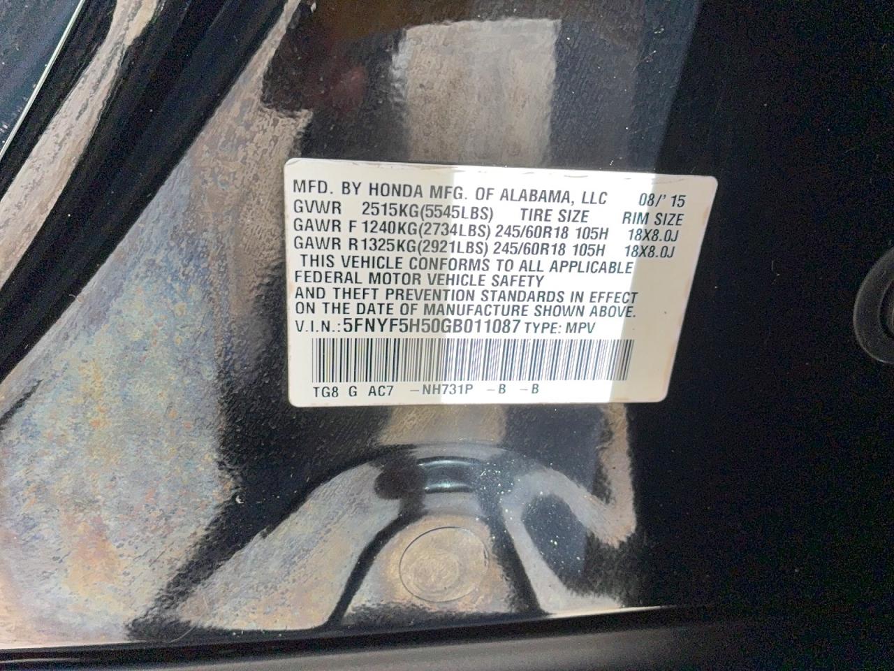 Honda Pilot Exl