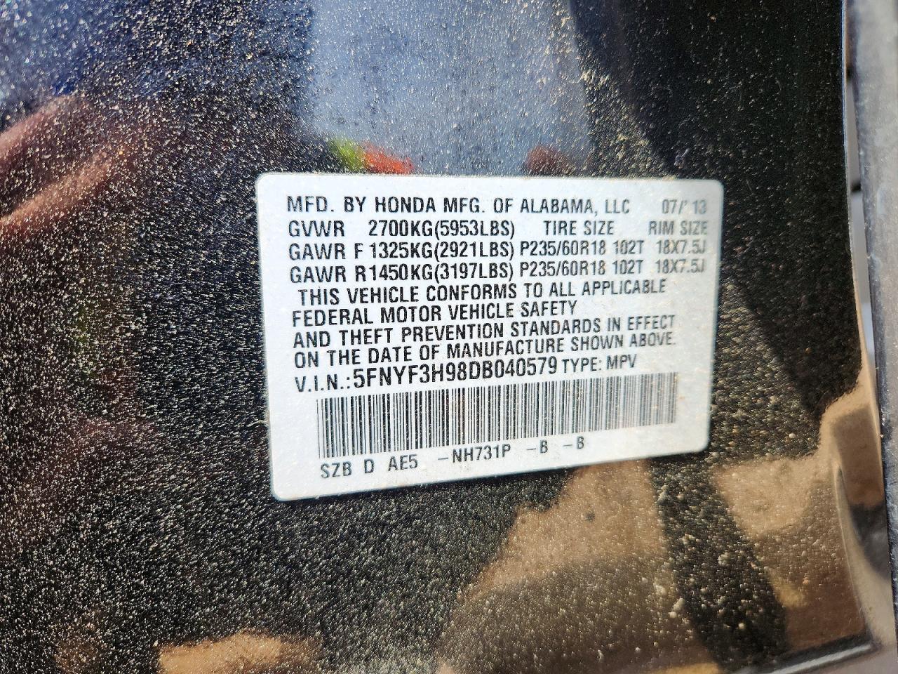 Honda Pilot Touring