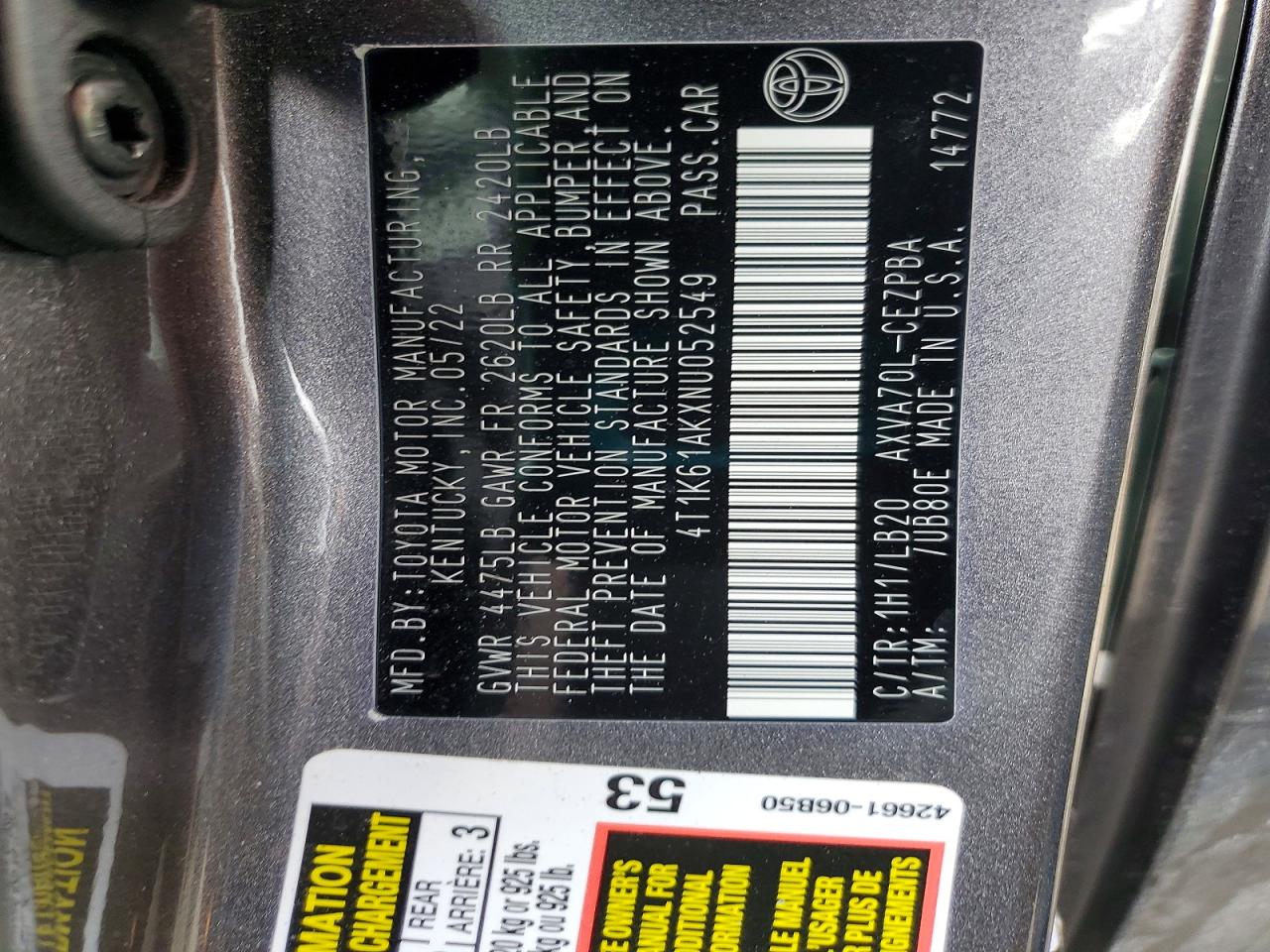 Toyota Camry Xse