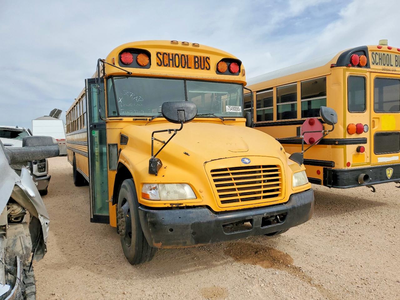 Salvage Bluebird School Bus Image