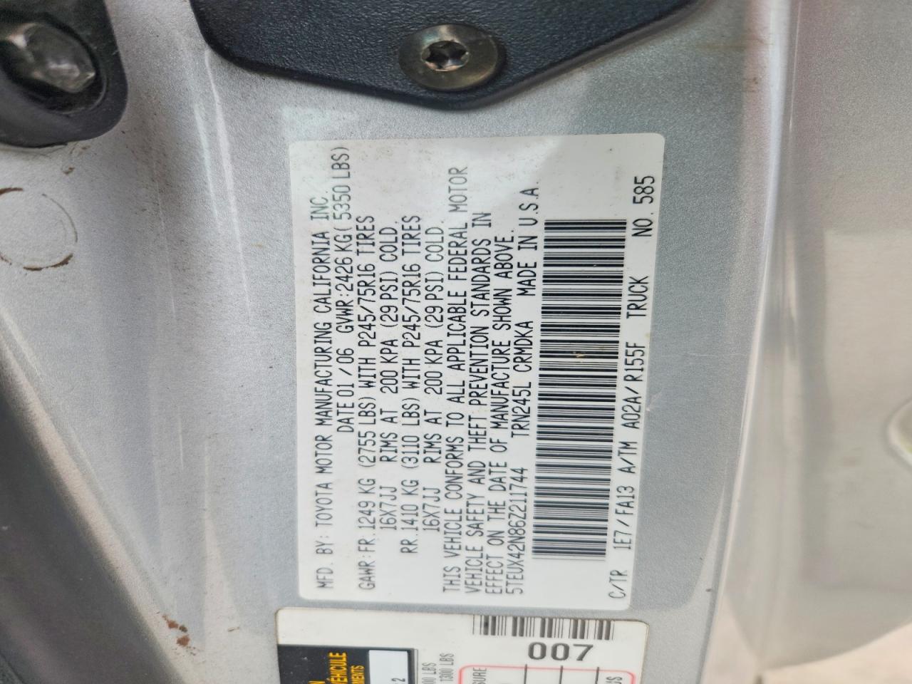 Toyota Tacoma Access Cab