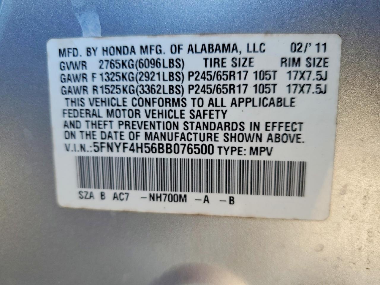 Honda Pilot Exl