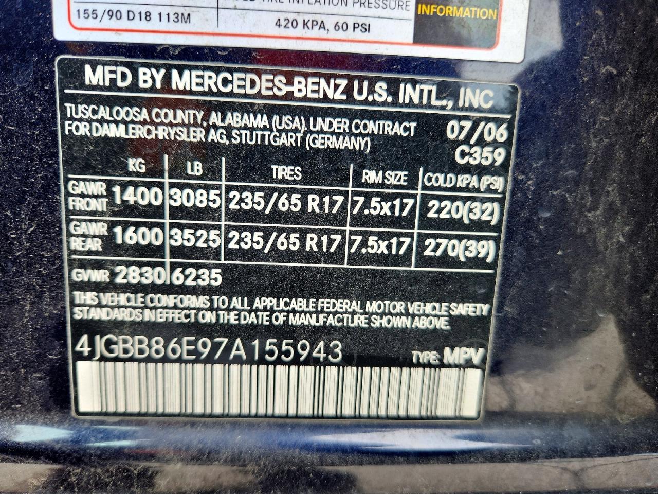 Mercedes-Benz M-Class 350