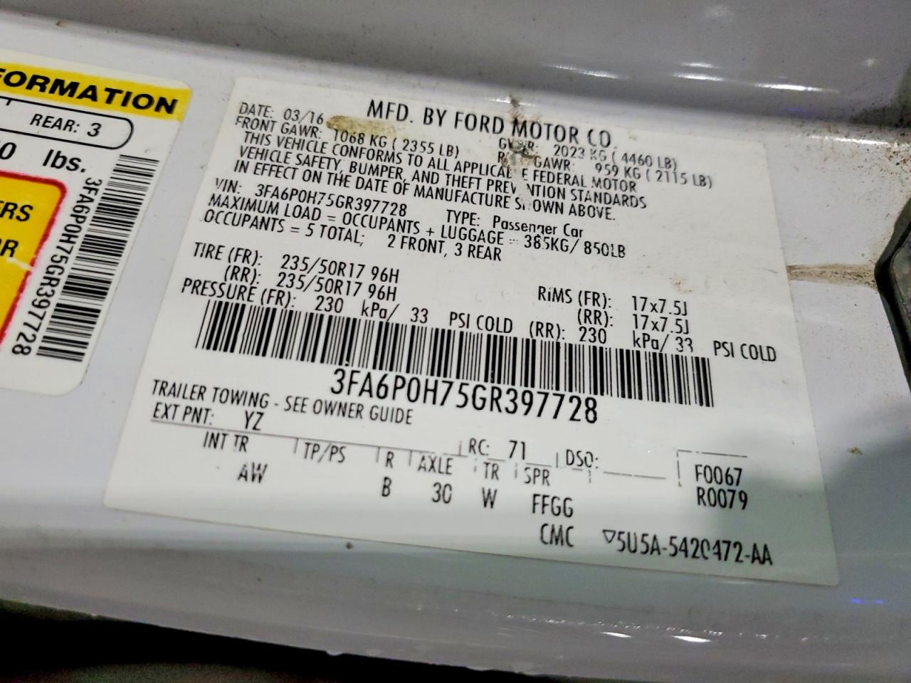 Ford Fusion Se