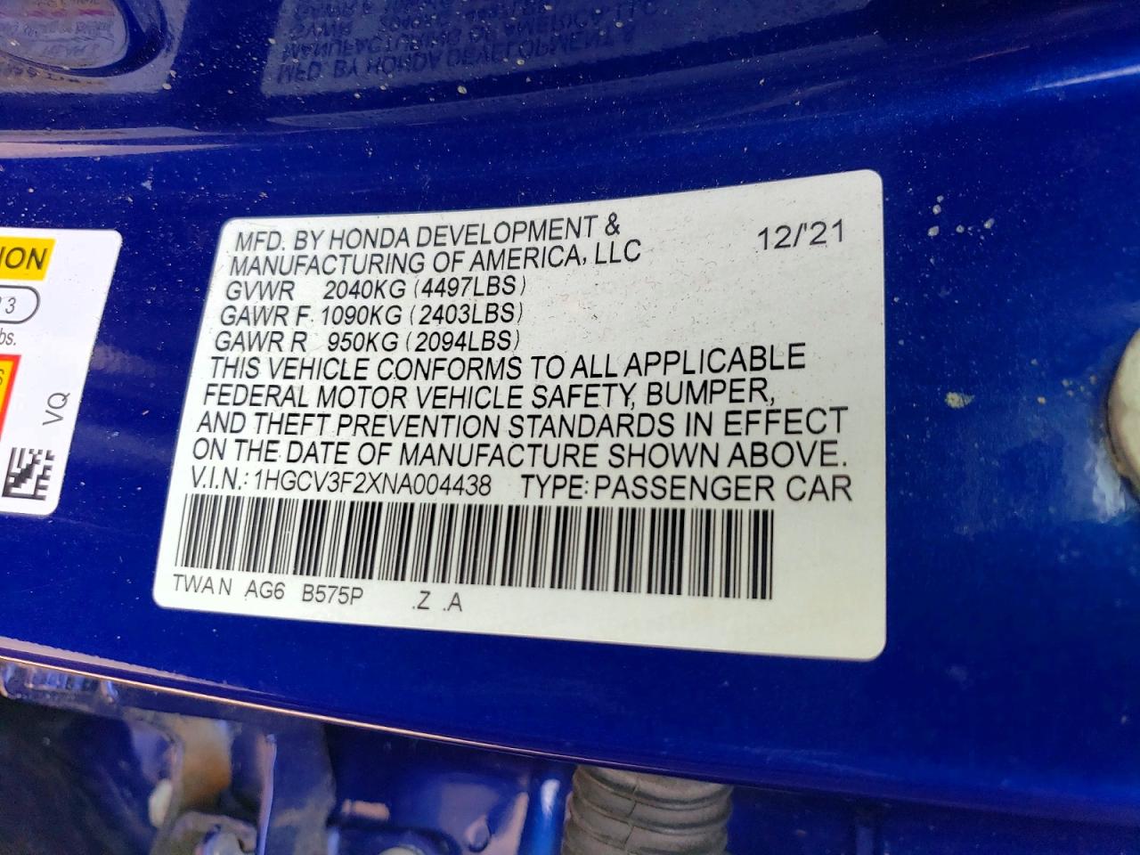 Honda Accord Hybrid Sport