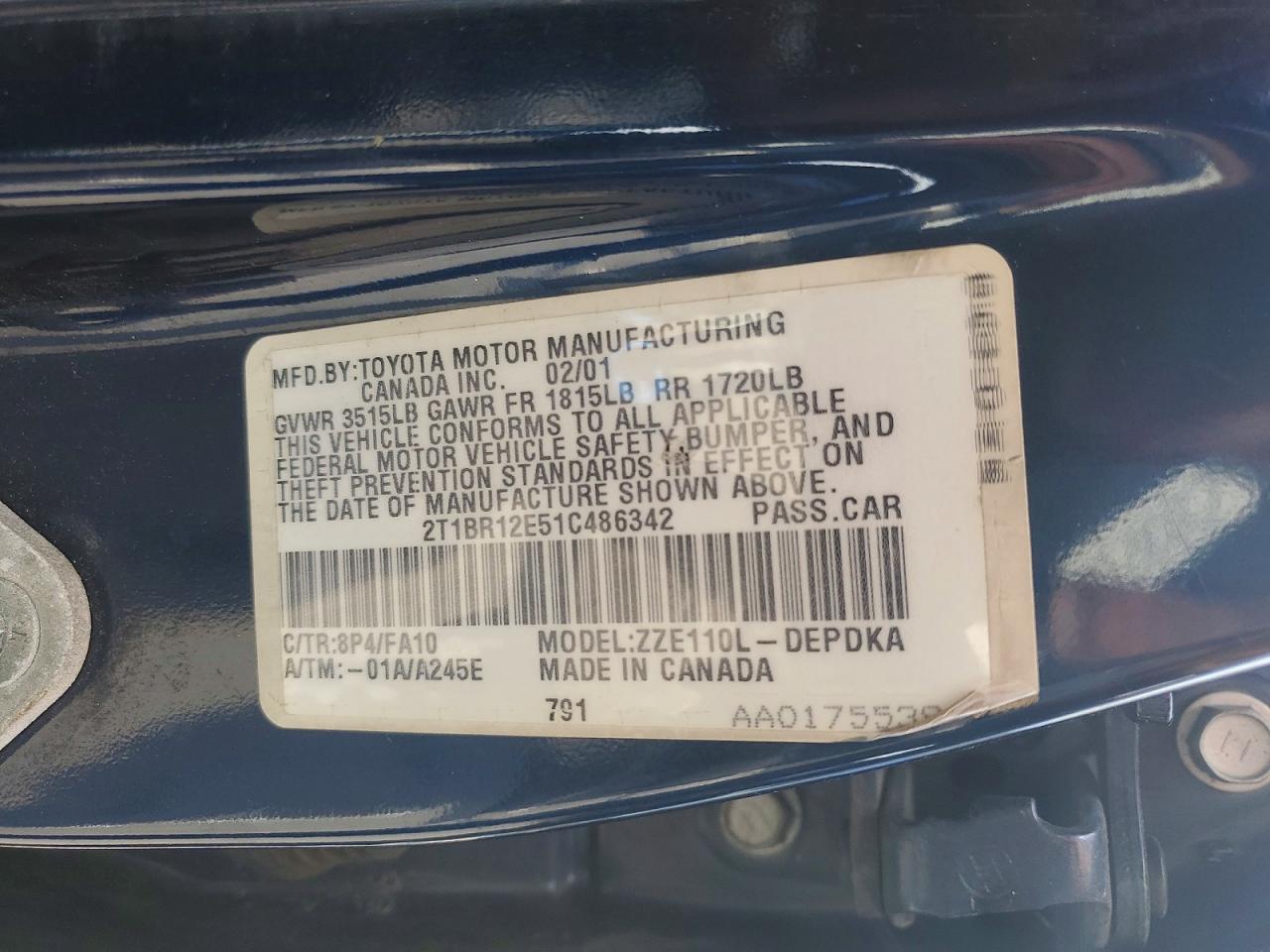 Toyota Corolla Le