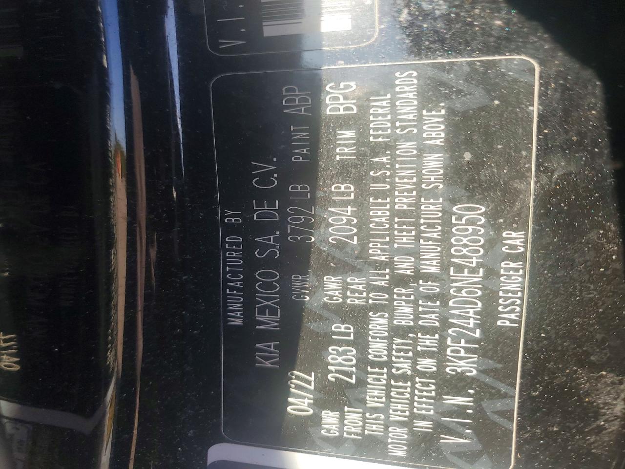 Kia Forte Lxs