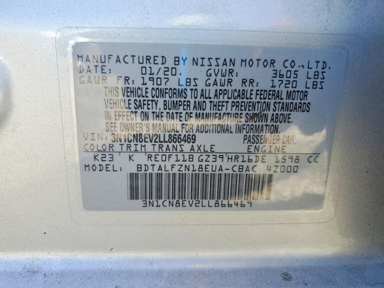 Nissan Versa Sv