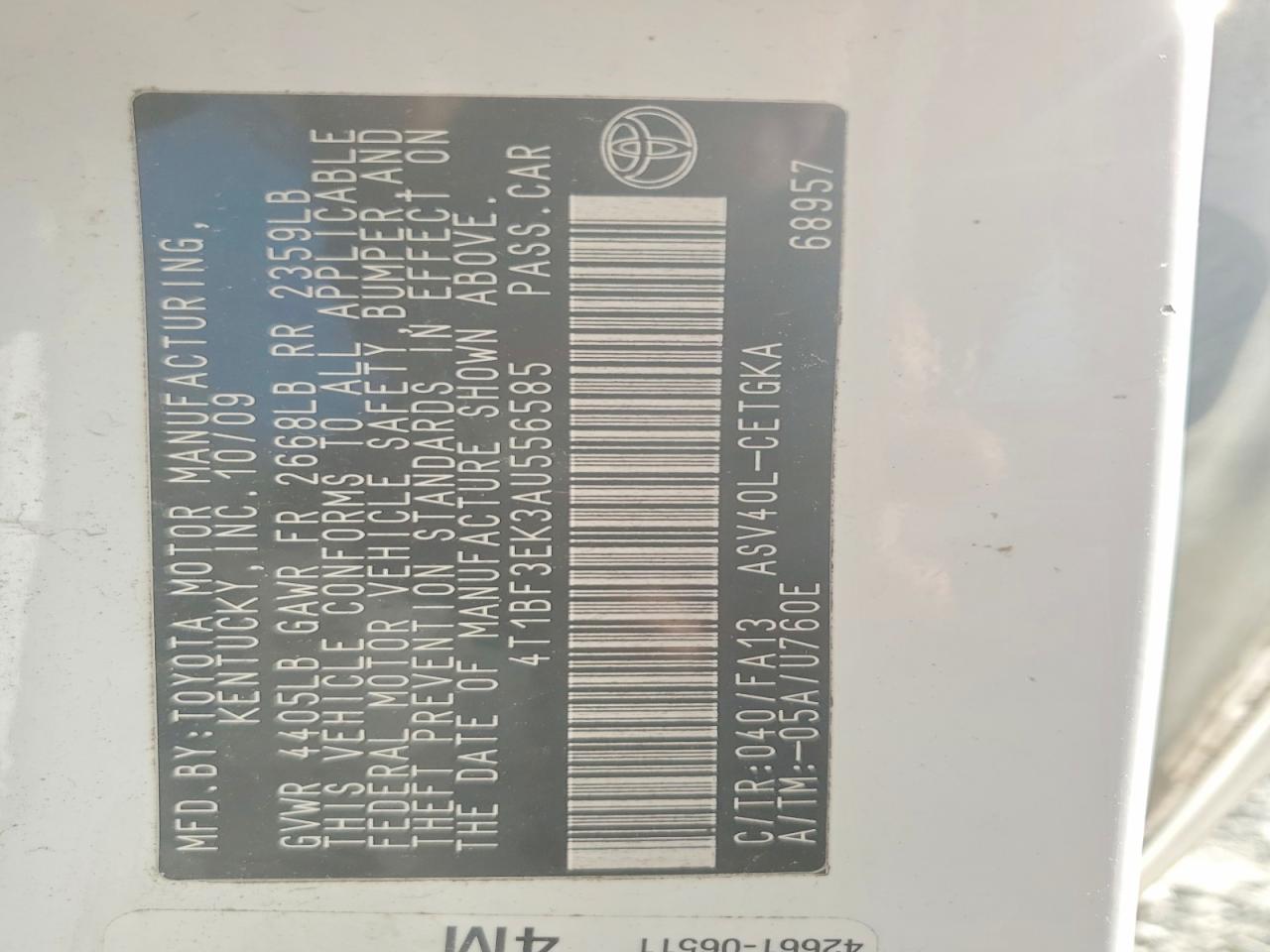 Toyota Camry Xle