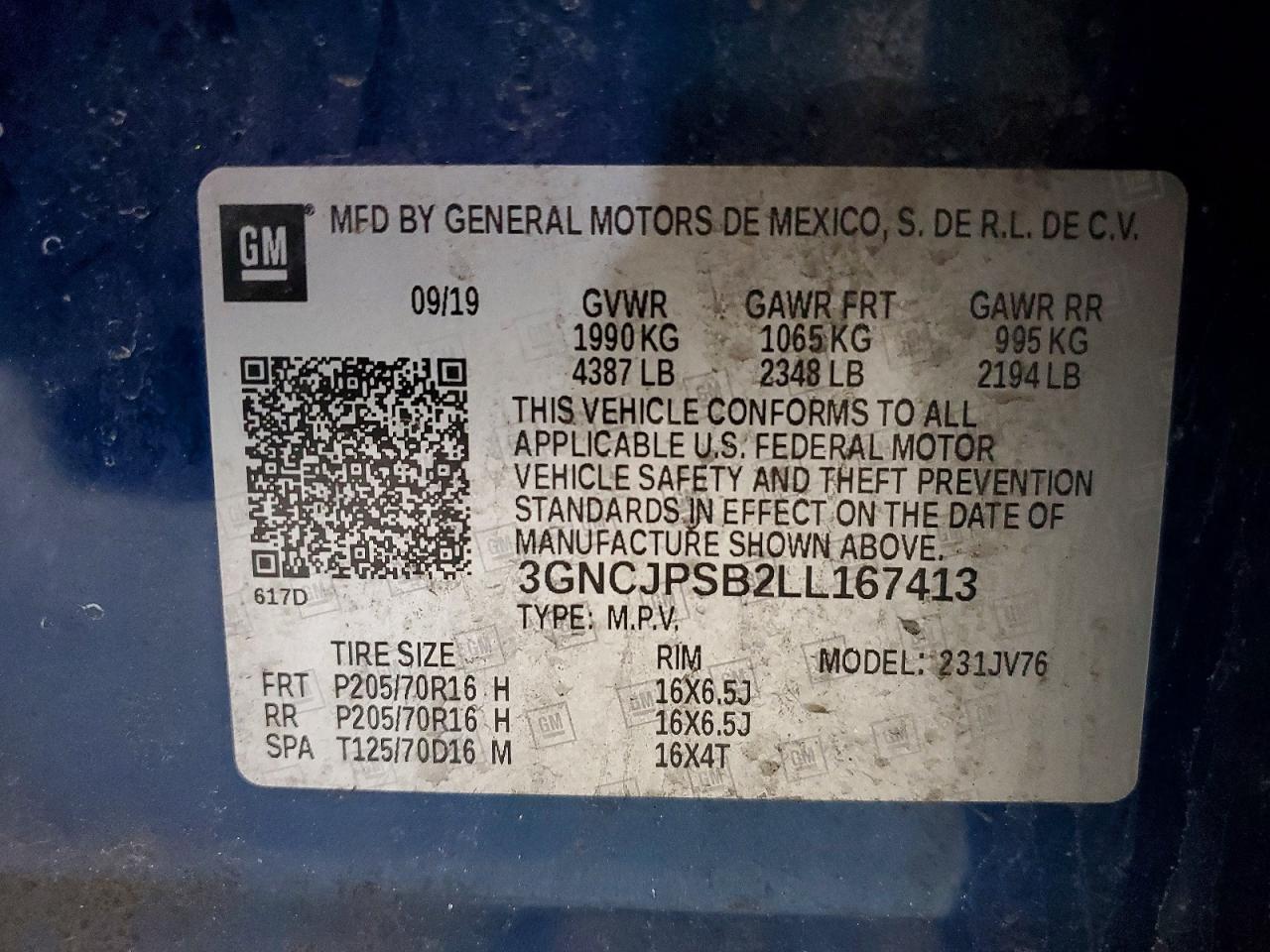 Chevrolet Trax 1lt