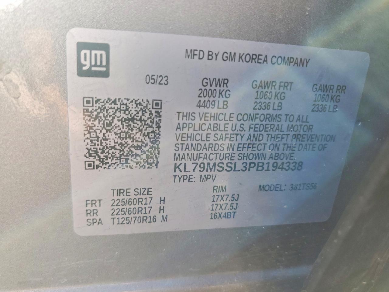 Chevrolet Trailblaze Activ