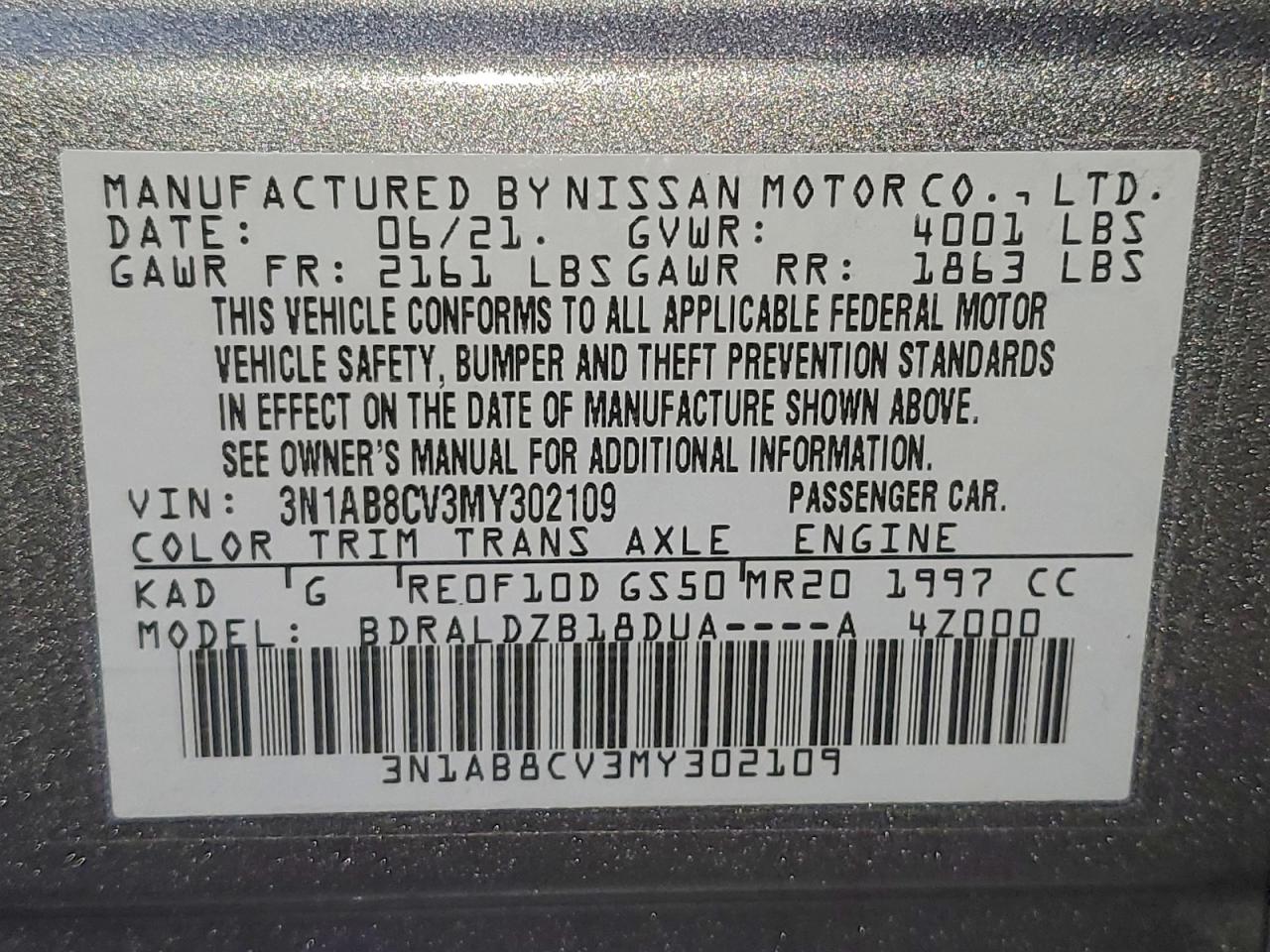 Nissan Sentra Sv