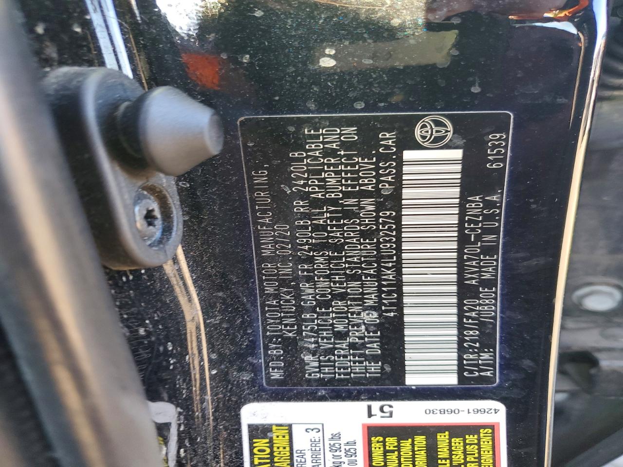 Toyota Camry Le