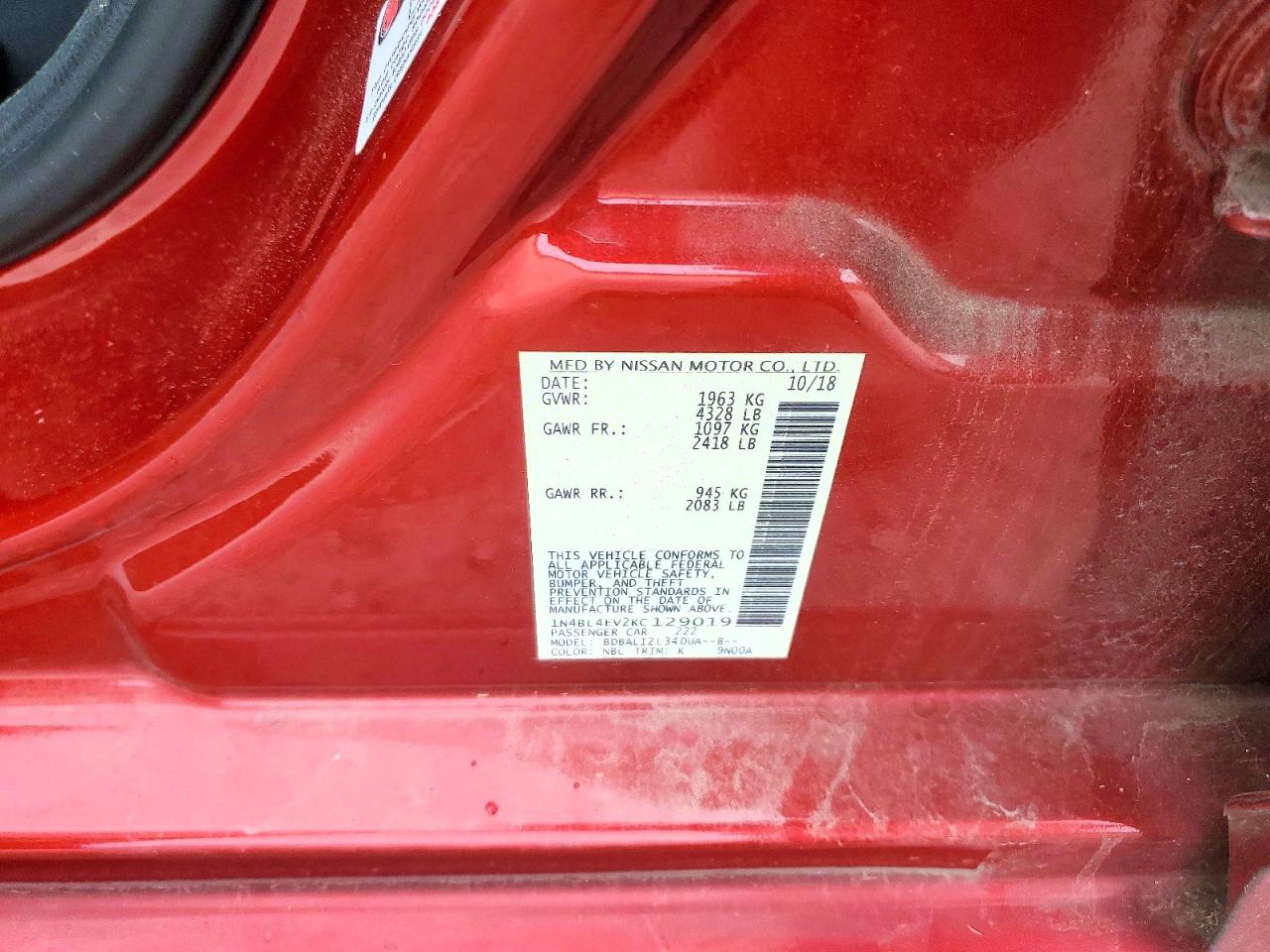 Nissan Altima 2.5 Sl