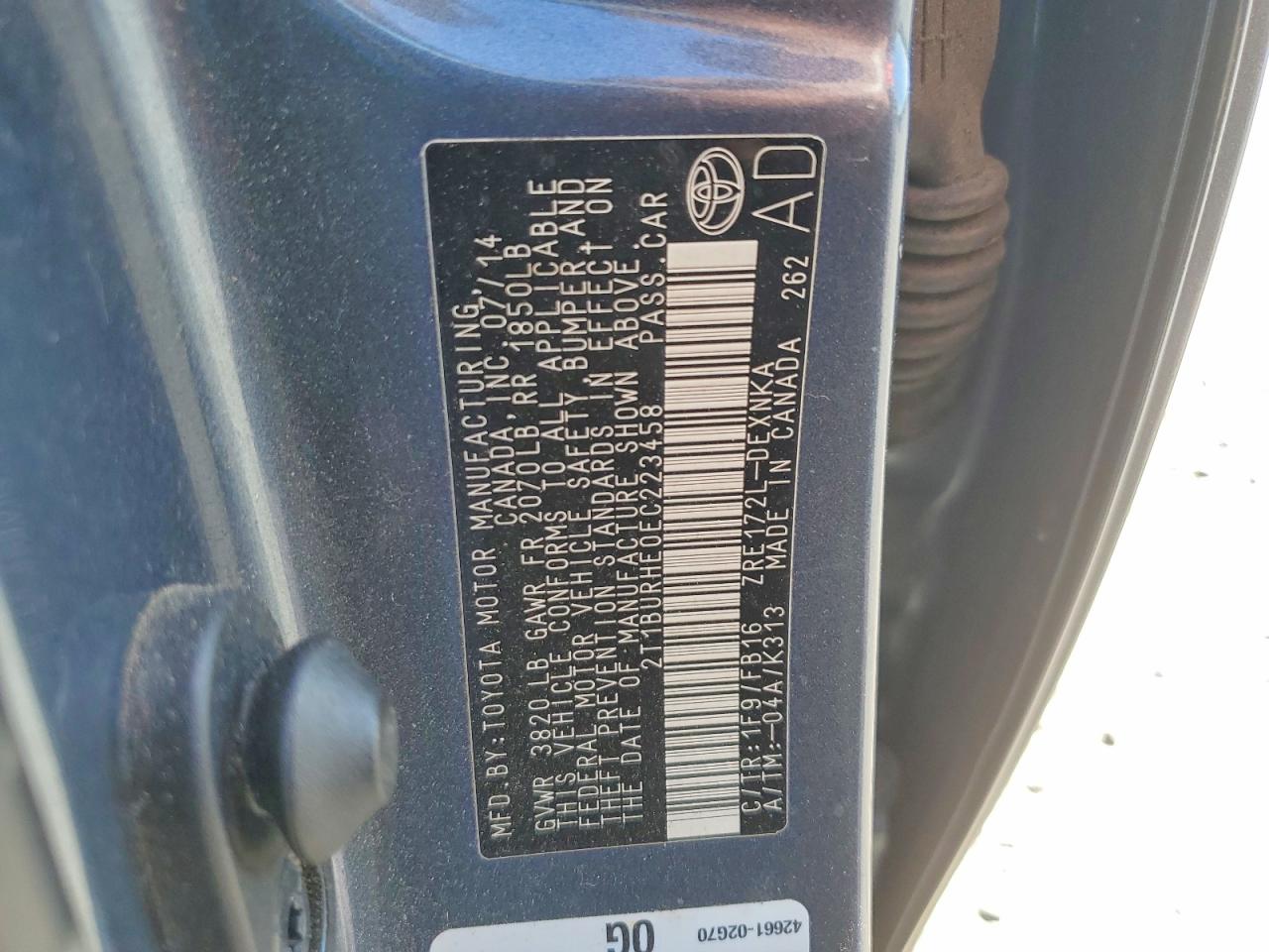 Toyota Corolla Le