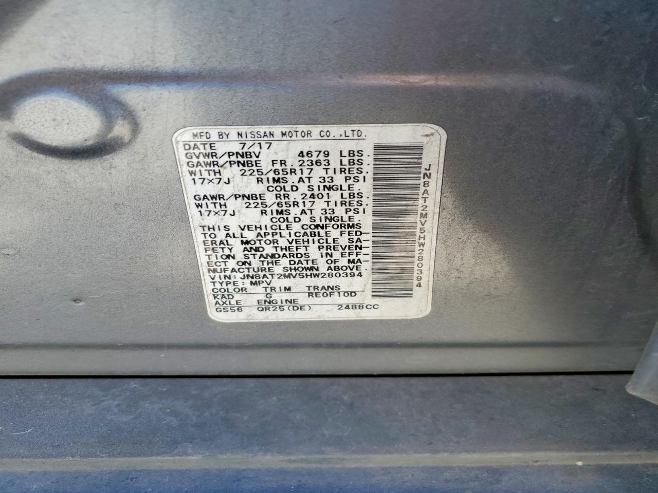 Nissan Rogue Sv