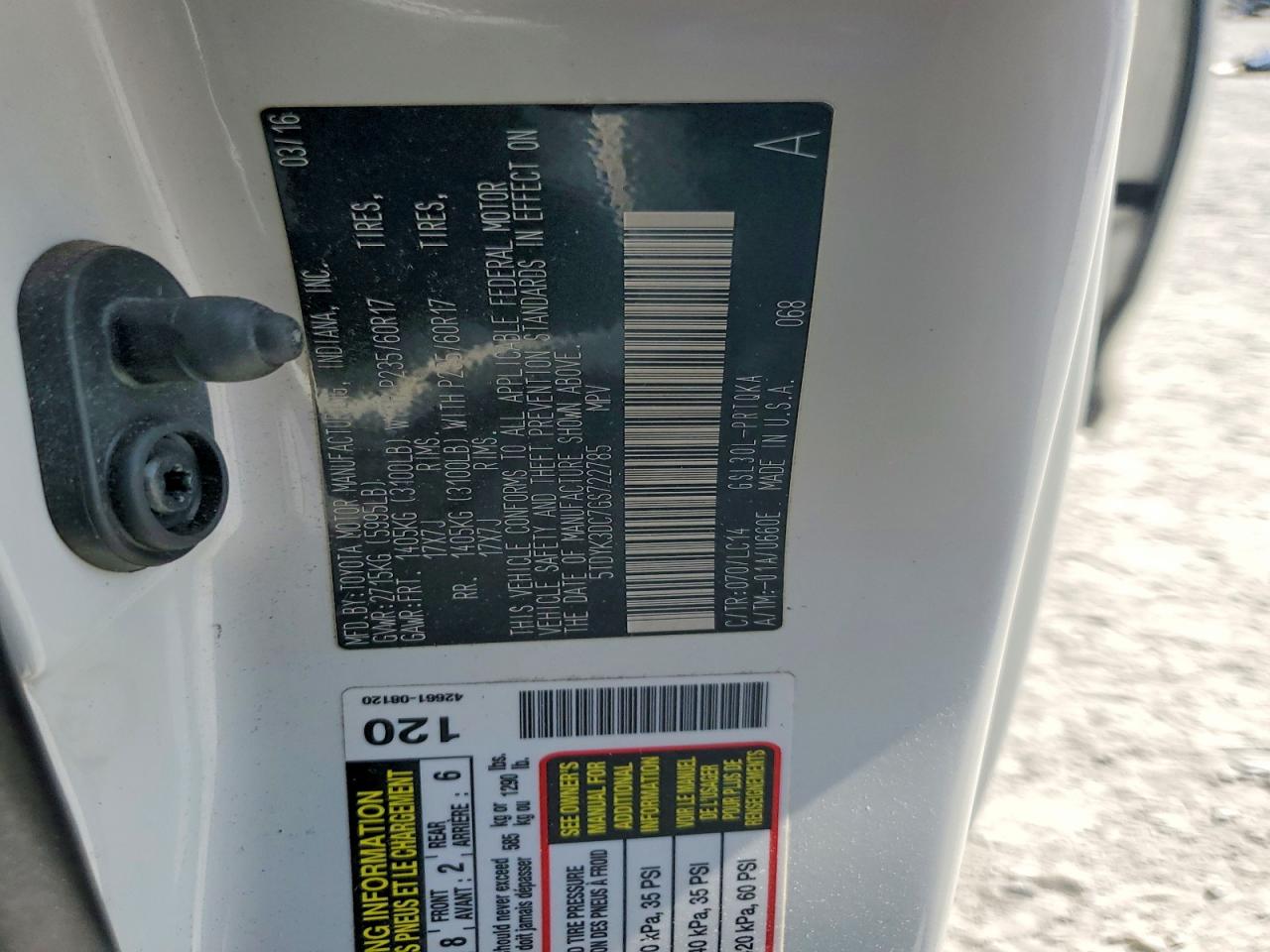 Toyota Sienna Xle 8-passenger