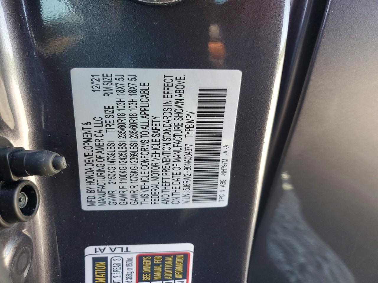 Honda Crv Exl