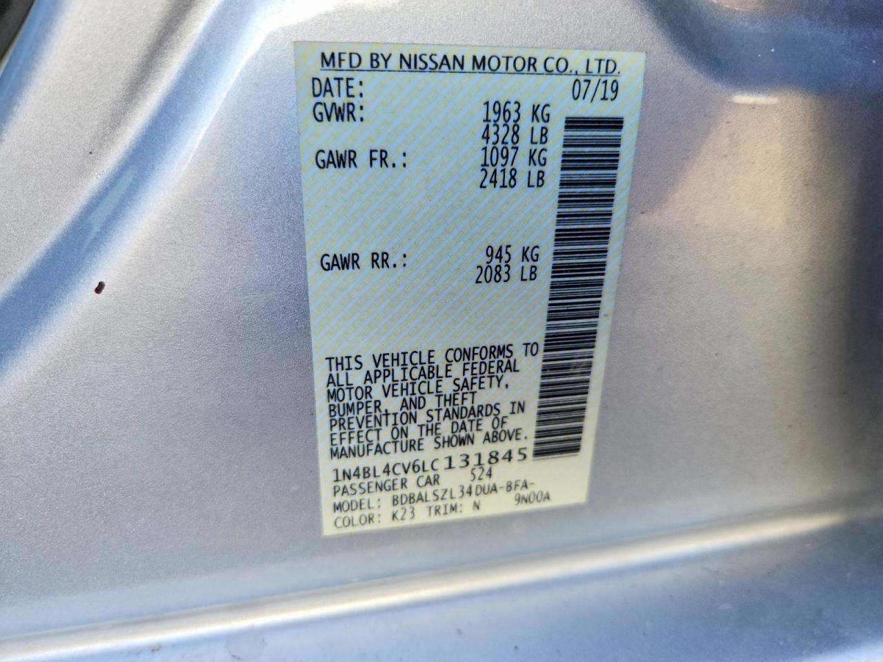 Nissan Altima 2.5 Sr