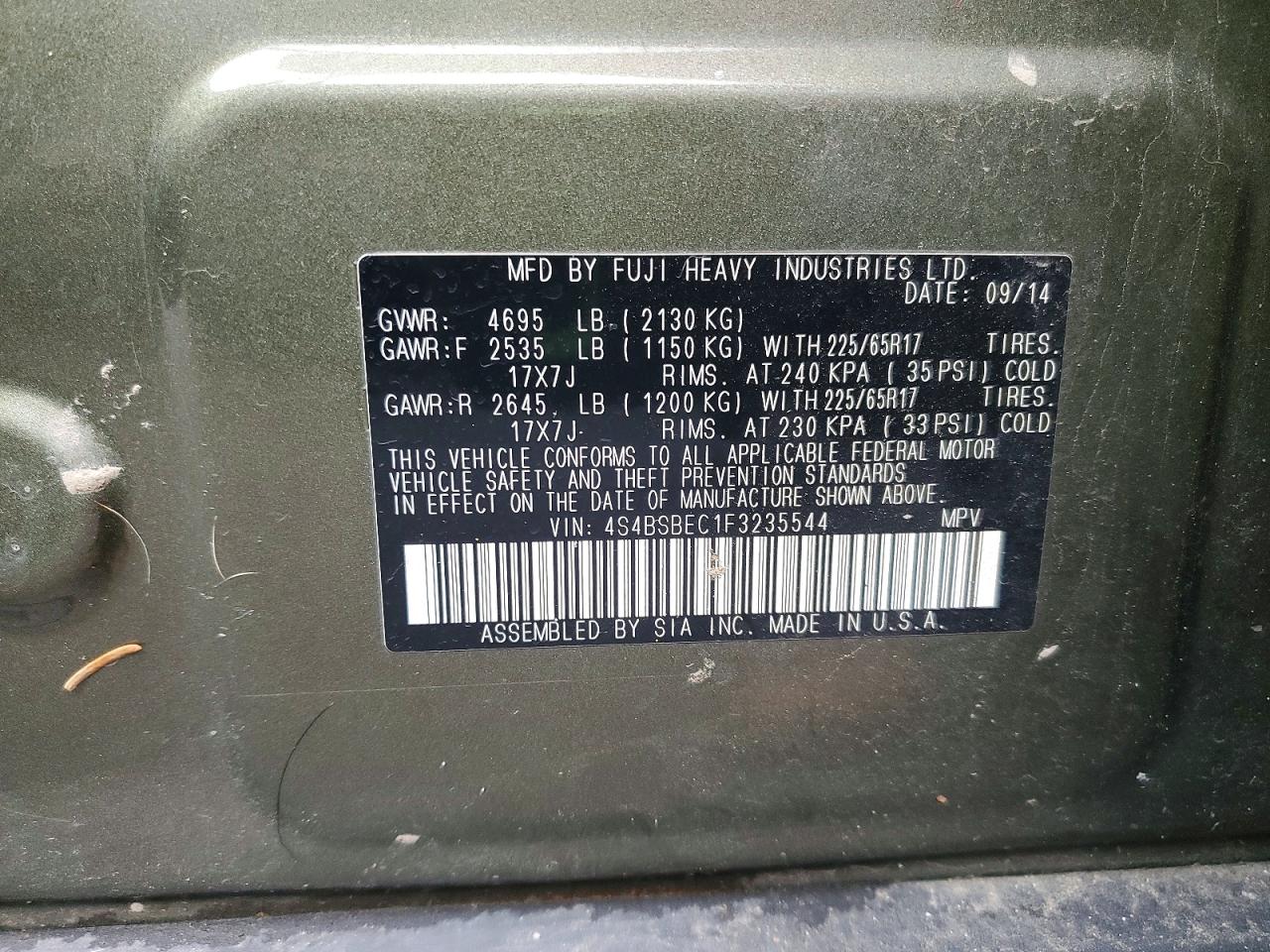 Subaru Outback 2.5i Premium