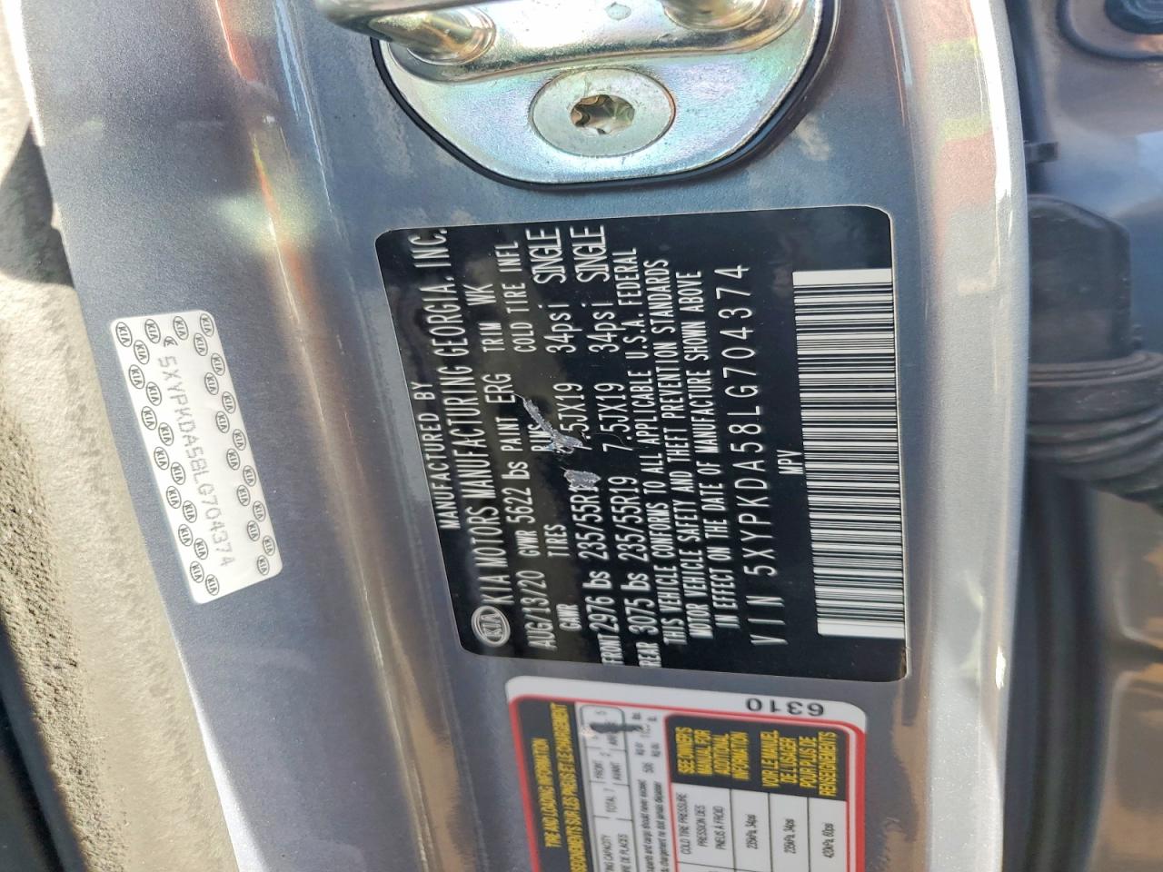 Kia Sorento Sx V6