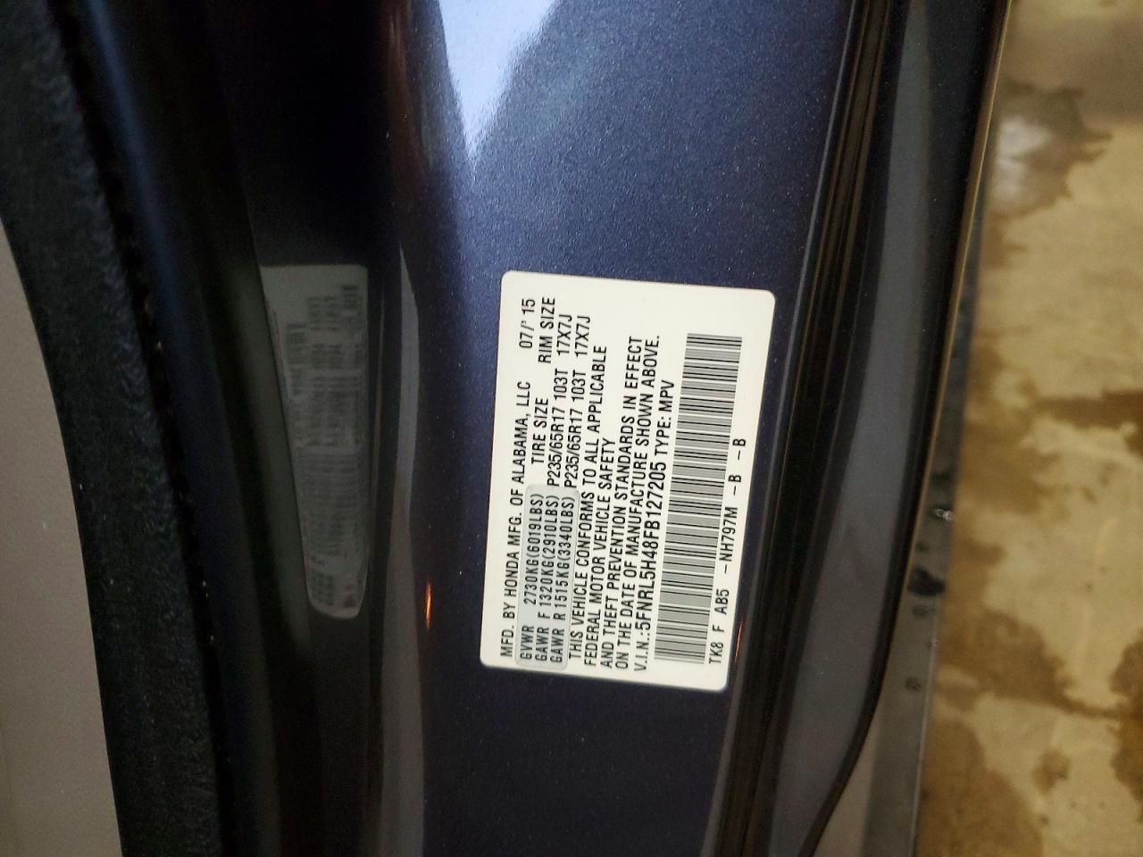 Honda Odyssey Ex