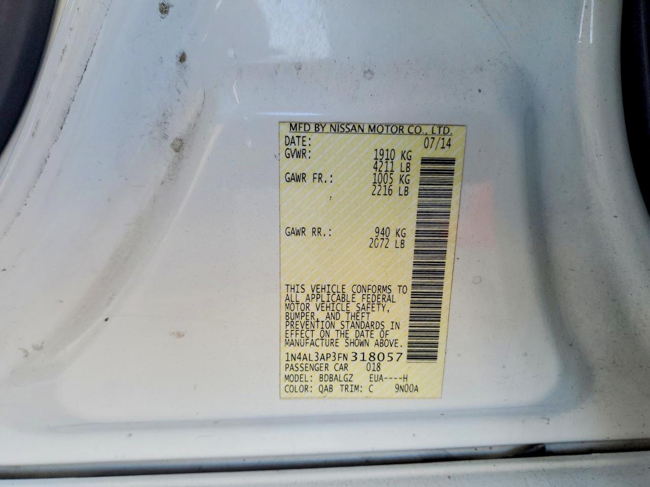 Nissan Altima 2.5 S