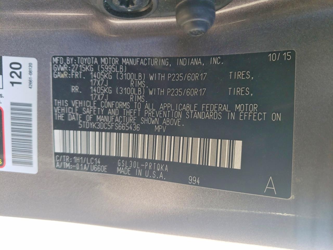 Toyota Sienna Xle 8-passenger