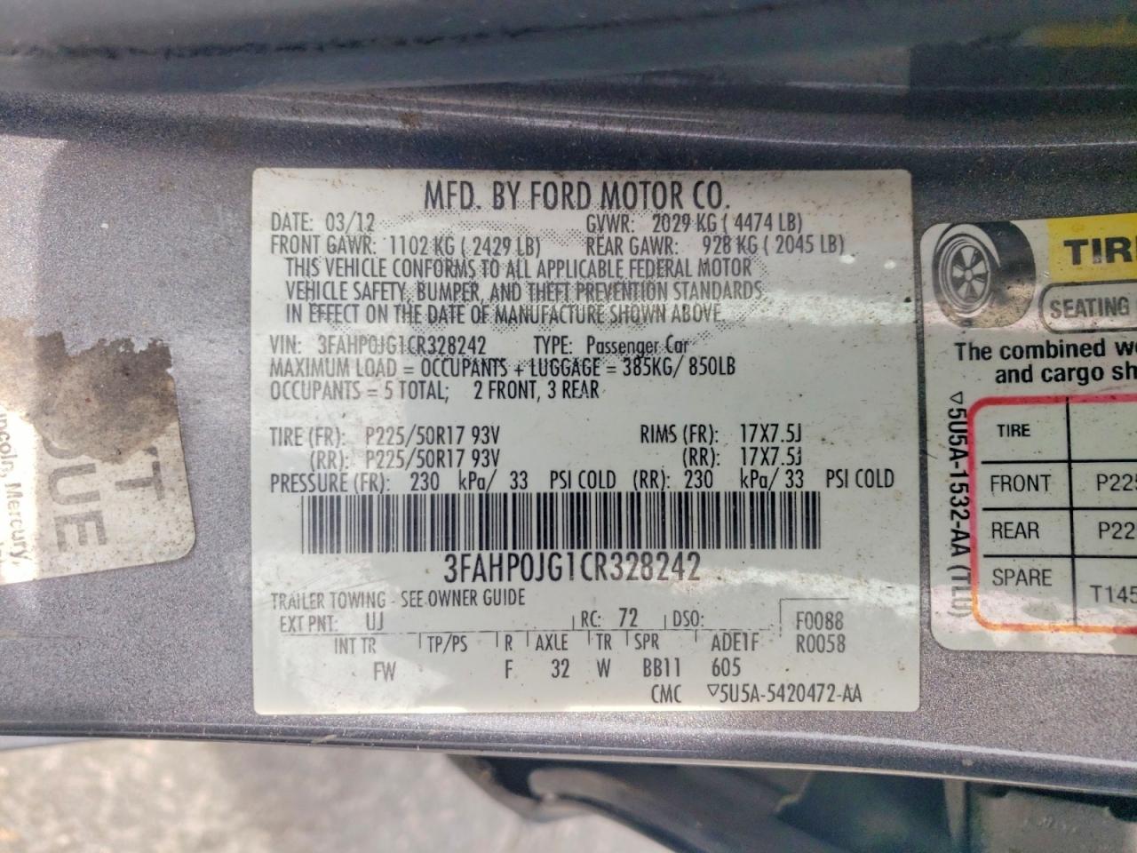 Ford Fusion Sel