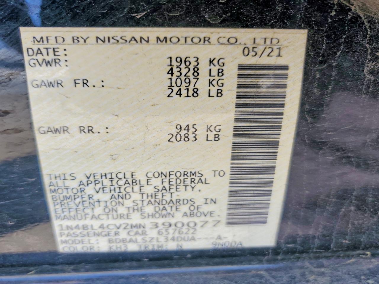Nissan Altima Sr
