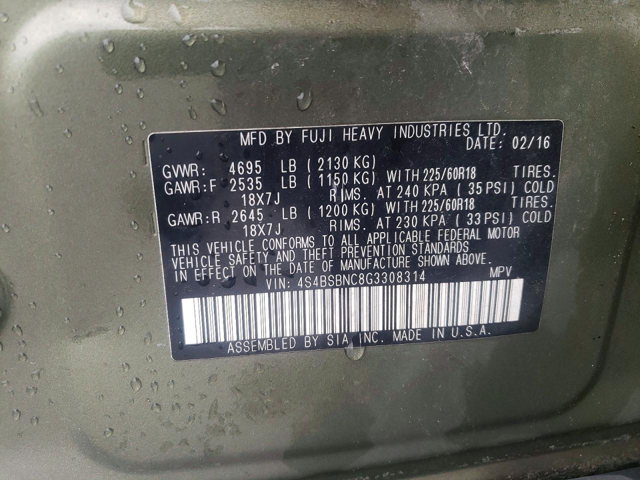Subaru Outback 2.5i Limited