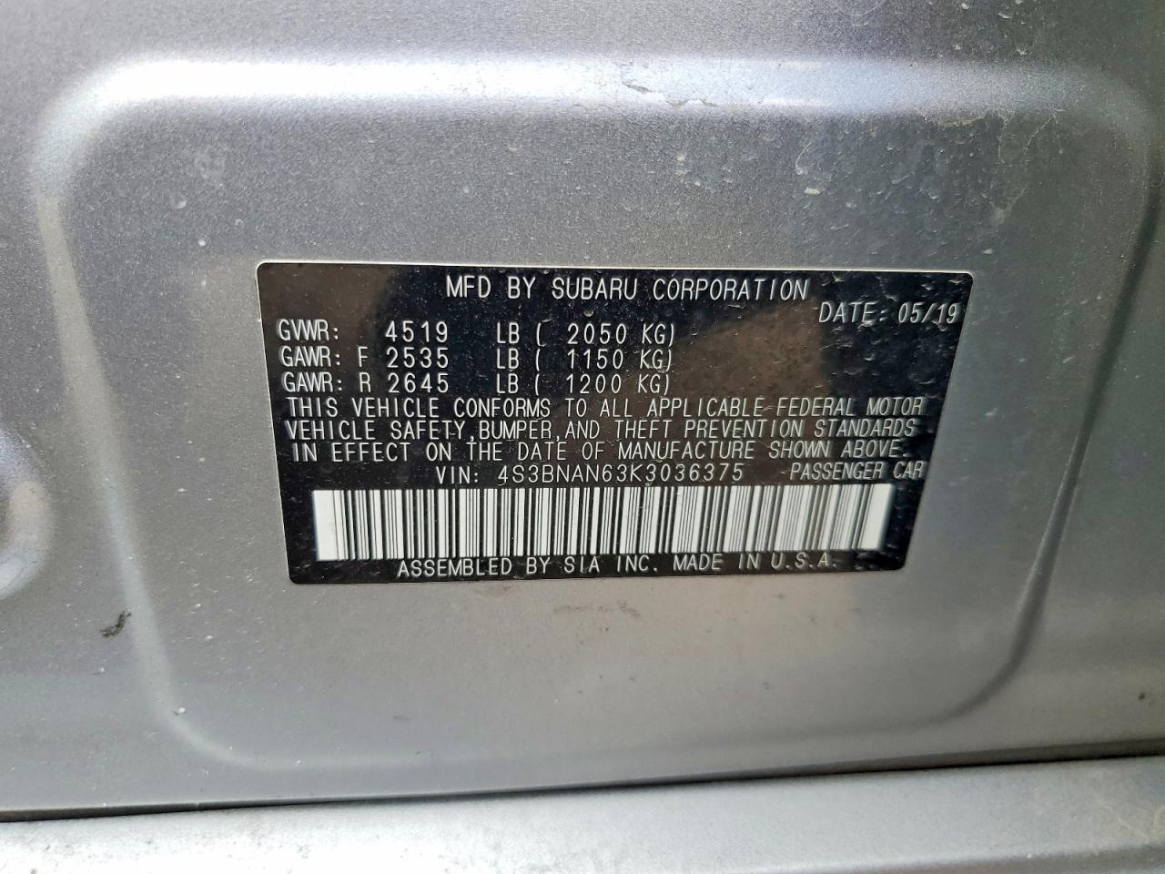 Subaru Legacy 2.5i Limited