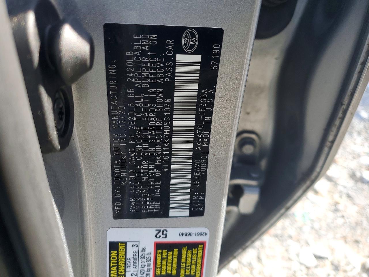 Toyota Camry Se