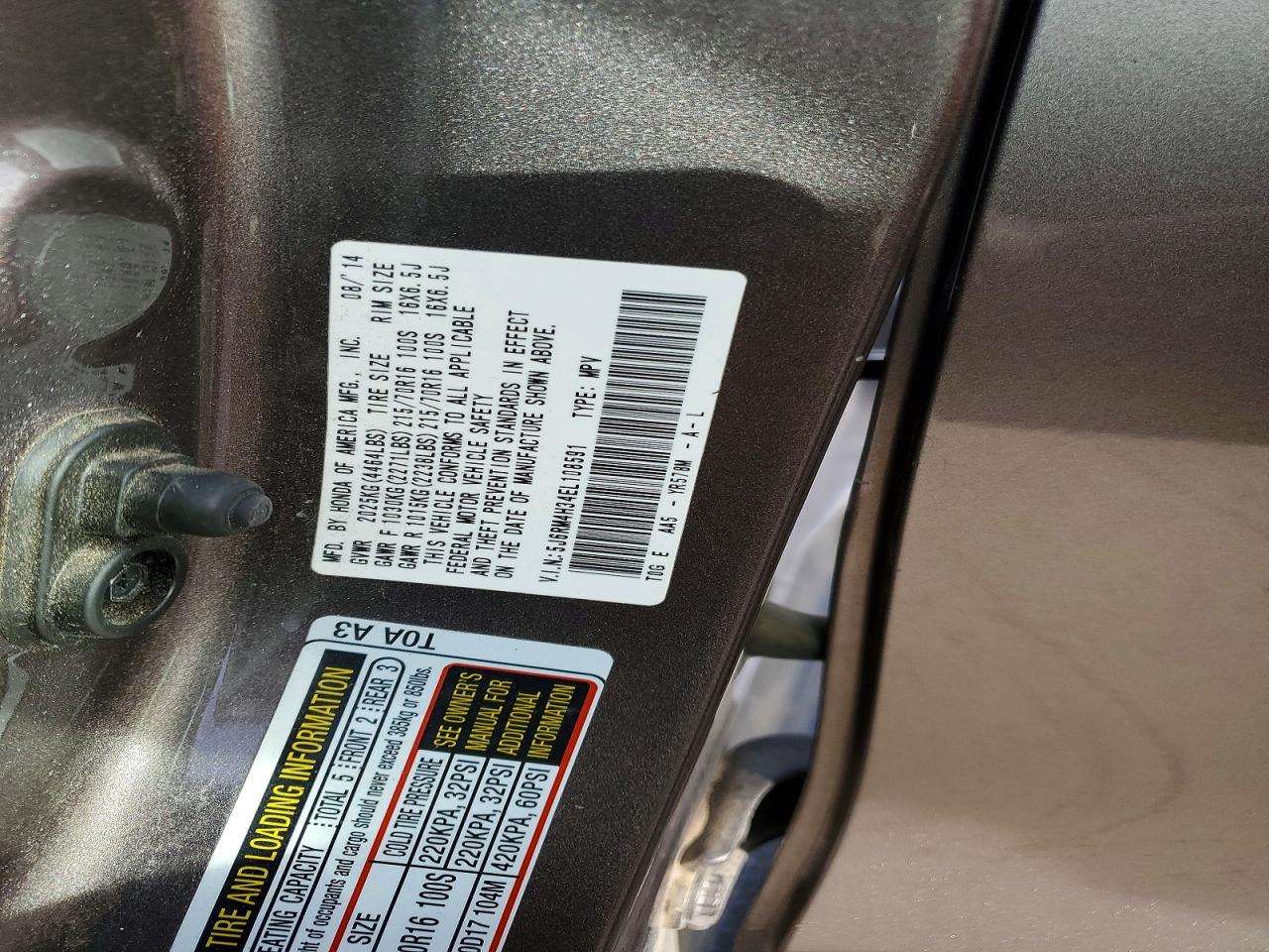 Honda Crv Lx