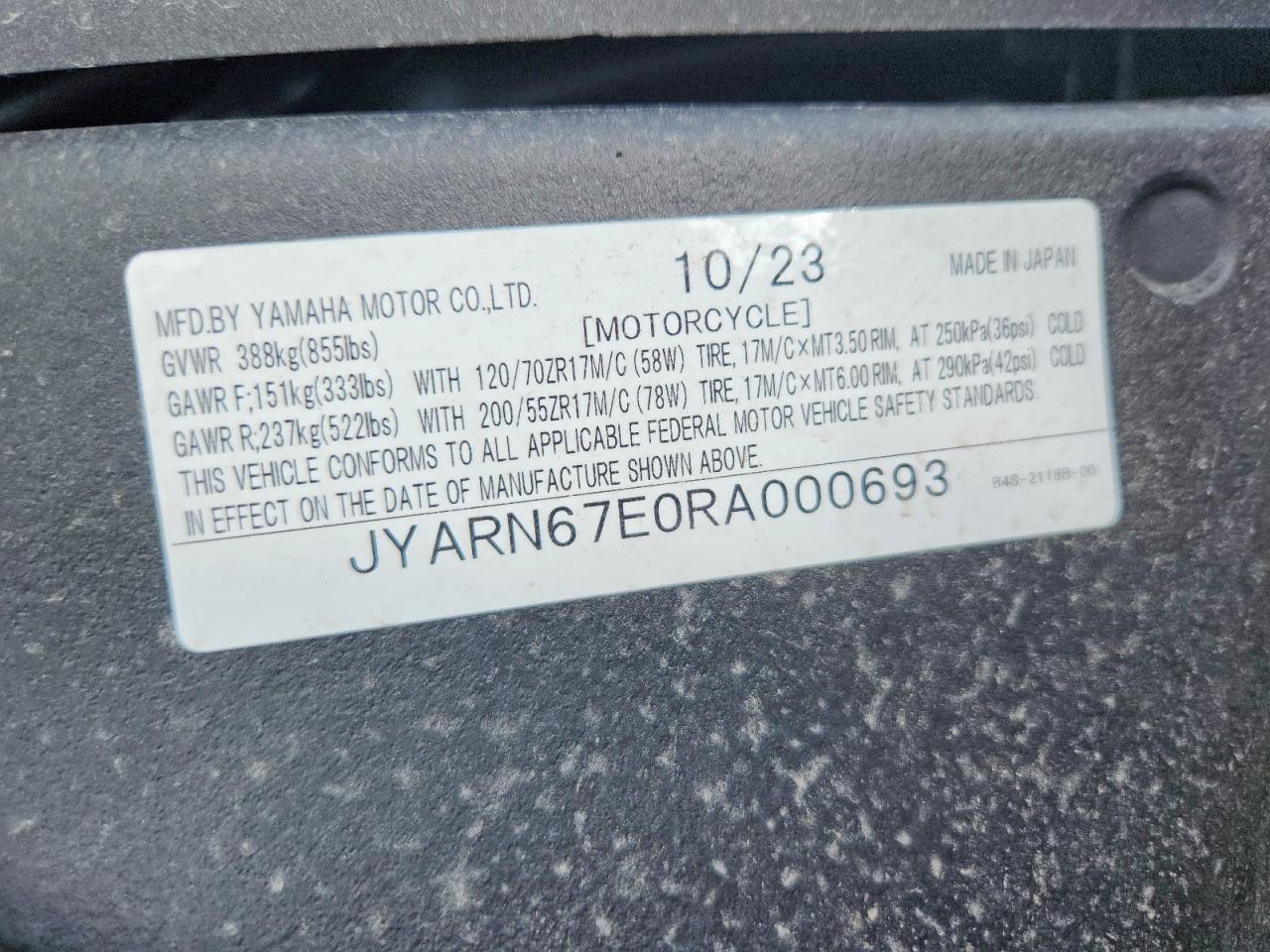 Yamaha Yzfr1m