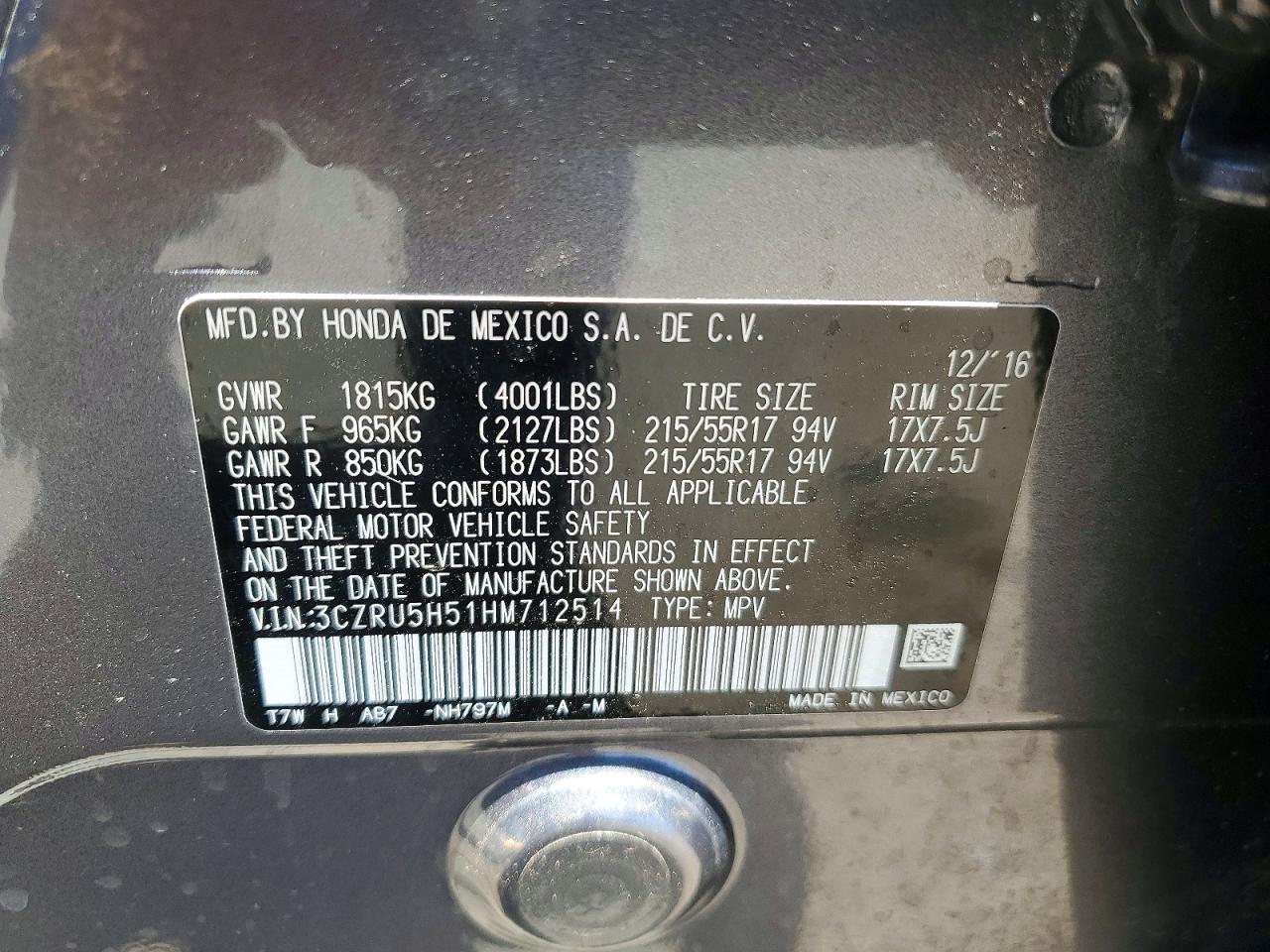 Honda HR-V Ex