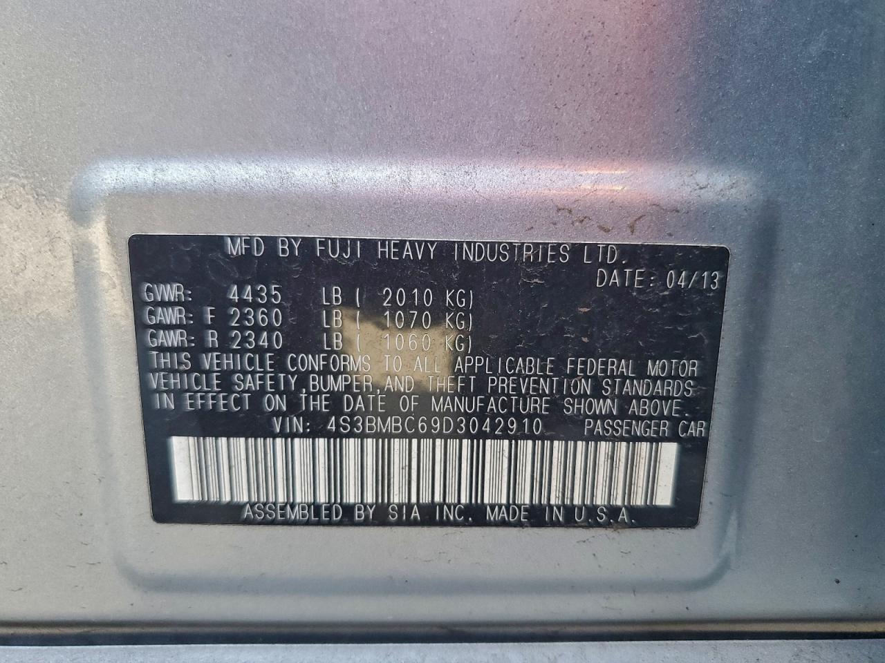 Subaru Legacy 2.5i Premium