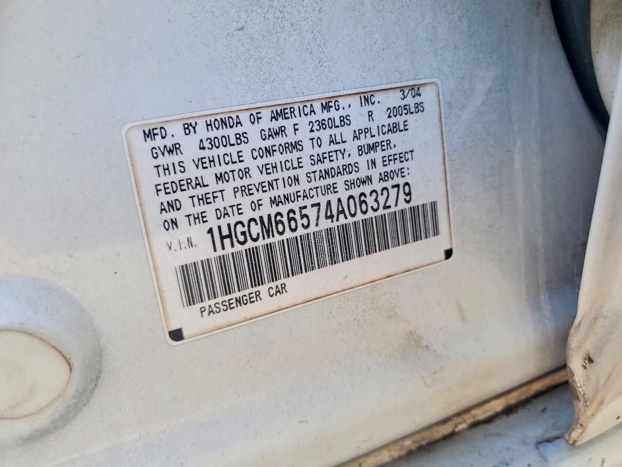 Honda Accord Ex
