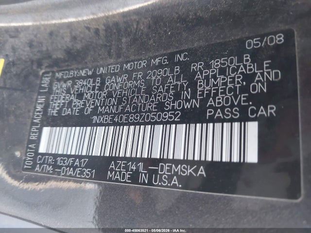 Toyota Corolla Xrs