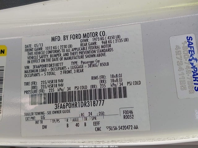 Ford Fusion Se