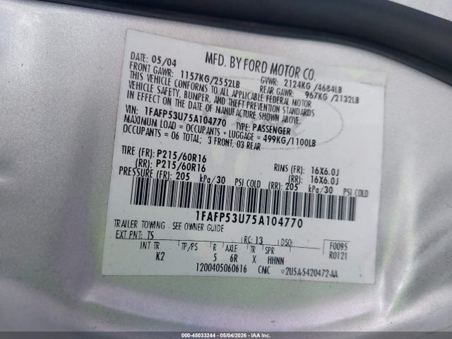 Ford Taurus Se
