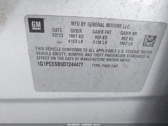 Chevrolet Cruze 1lt Auto