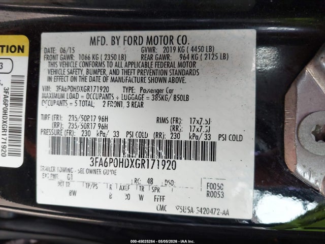 Ford Fusion Se