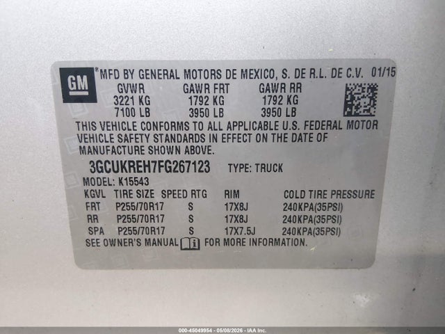 Chevrolet Silverado 1500 1lt