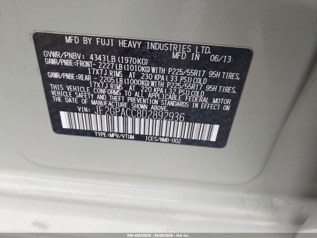 Subaru Crosstrek 2.0i Premium