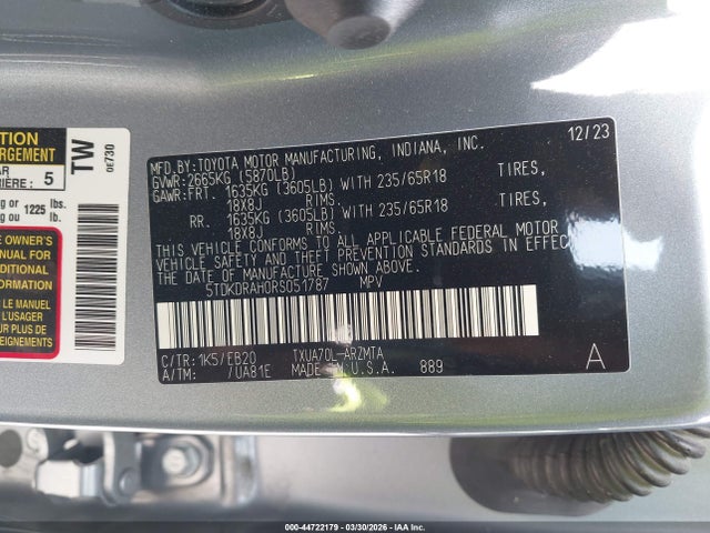 Toyota Highlander Xle
