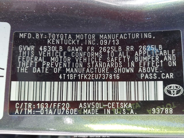 Toyota Camry Se